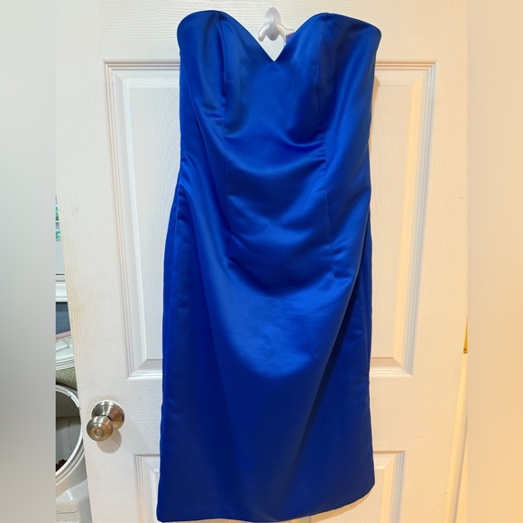 ALFRED SUNG Sapphire Dress zips up back💙🔵 Princess Diana Holiday Party - Picture 2 of 4